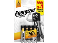 Energizer Baterie Alkaline Power AAA 3 + 1 zdarma Energizer Baterie Alkaline Power AAA 3 + 1 zdarma