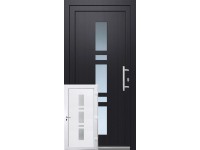 Panto Plastové vchodové dveře Premium SMK017, bílá/antracit, 110 x 210 cm, P