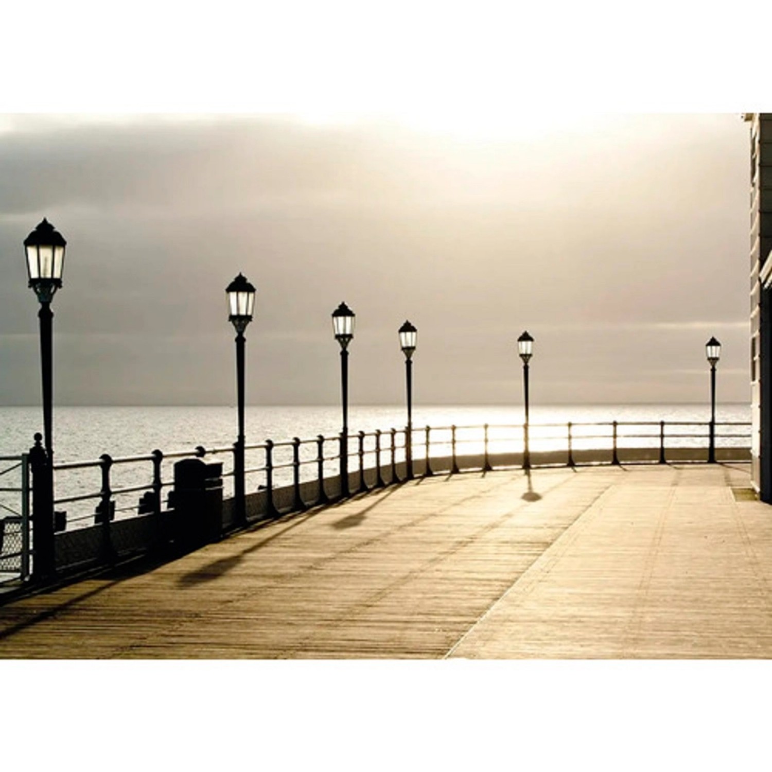 Bondecor Obraz, tištěné plátno CAGI Molo dark 80 x 116 cm