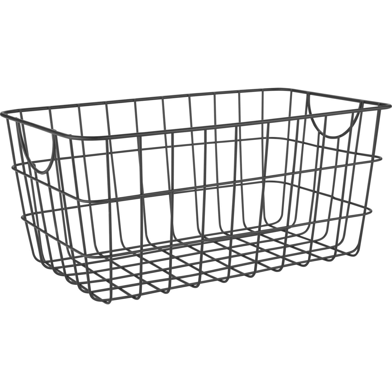 Úložný košík Midnight Mystery kovový 33 cm x 21 cm x 15 cm černý