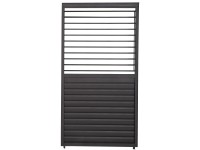 MIRADOR Nastav.diagonální lamelová stěna 111 antracitová 93 cm pro 3 m stěnu