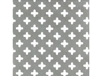 Děrovaný plech křížové děrování stříbrný elox 200 x 1000 x 0,8 mm