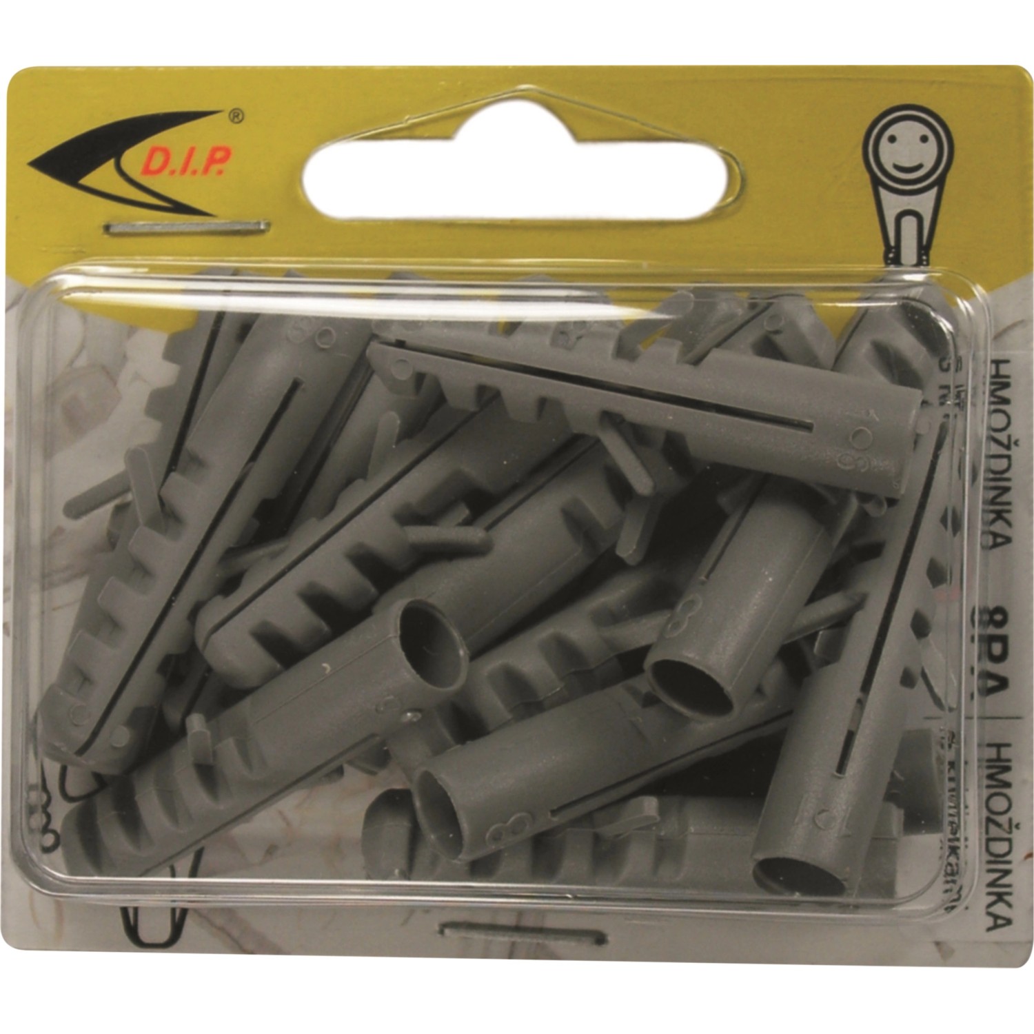 D.I.P. Hmoždinka s křidélky 8 PA, 15 ks