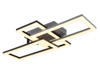 GLOBO Stropní LED svítidlo SAPENA 24W 3200lm 3000K, černá/šedá, 61,4 x 34,1 cm GLOBO Stropní LED svítidlo SAPENA 24W 3200lm 3000K, černá/šedá, 61,4 x 34,1 cm