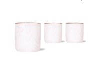 Keramický květináč Leaf bílorůžový pr. 9 x 10 cm Keramický květináč Leaf bílorůžový pr. 9 x 10 cm