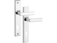 Rostex Bezpečnostní kování klika-klika, chrom - nerez, 807/90 mm Rostex Bezpečnostní kování klika-klika, chrom - nerez, 807/90 mm