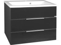 Fackelmann Umyvadlová skříňka 2 zásuvky Kara antracitová