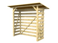 Maone Dřevěný přístřešek na dřevo RENE 1, 200 x 75 cm (výška 200-210 cm)