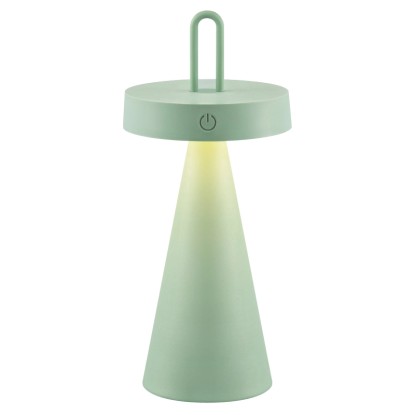 Just Light. Nabíjecí stolní LED lampa Alwa IP44 zelená pr. 12,8 x 28,9 cm