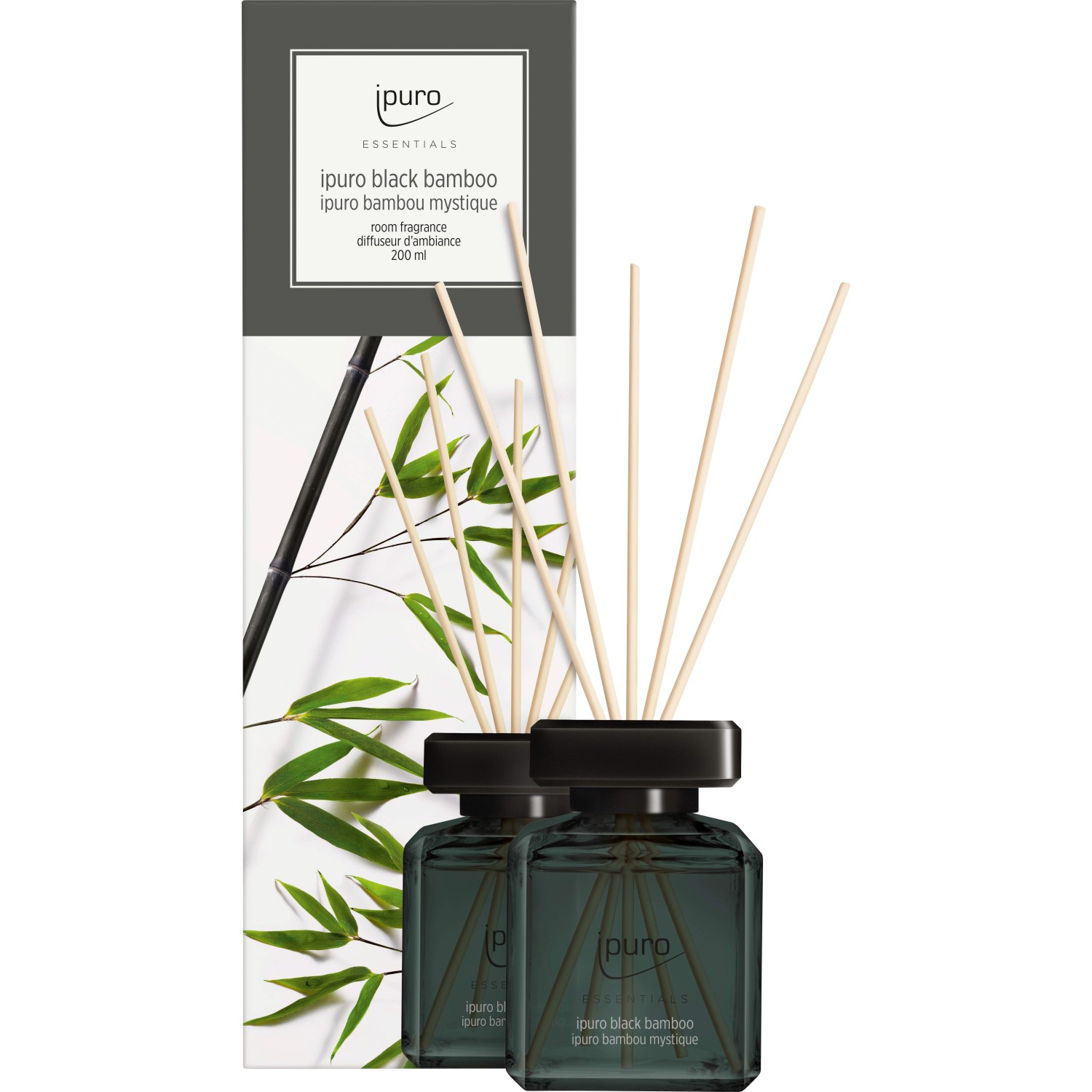 ipuro Essentials Black Bamboo aroma difuzér 200 ml