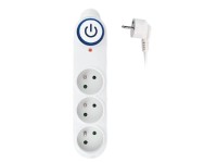 SOLIGHT Přepěťová ochrana 150J, 3 zásuvky, 1,5 m kabel