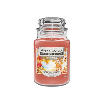 Yankee Candle Home Inspiration Svíčka ve skle velká Copper Leaves 538 g