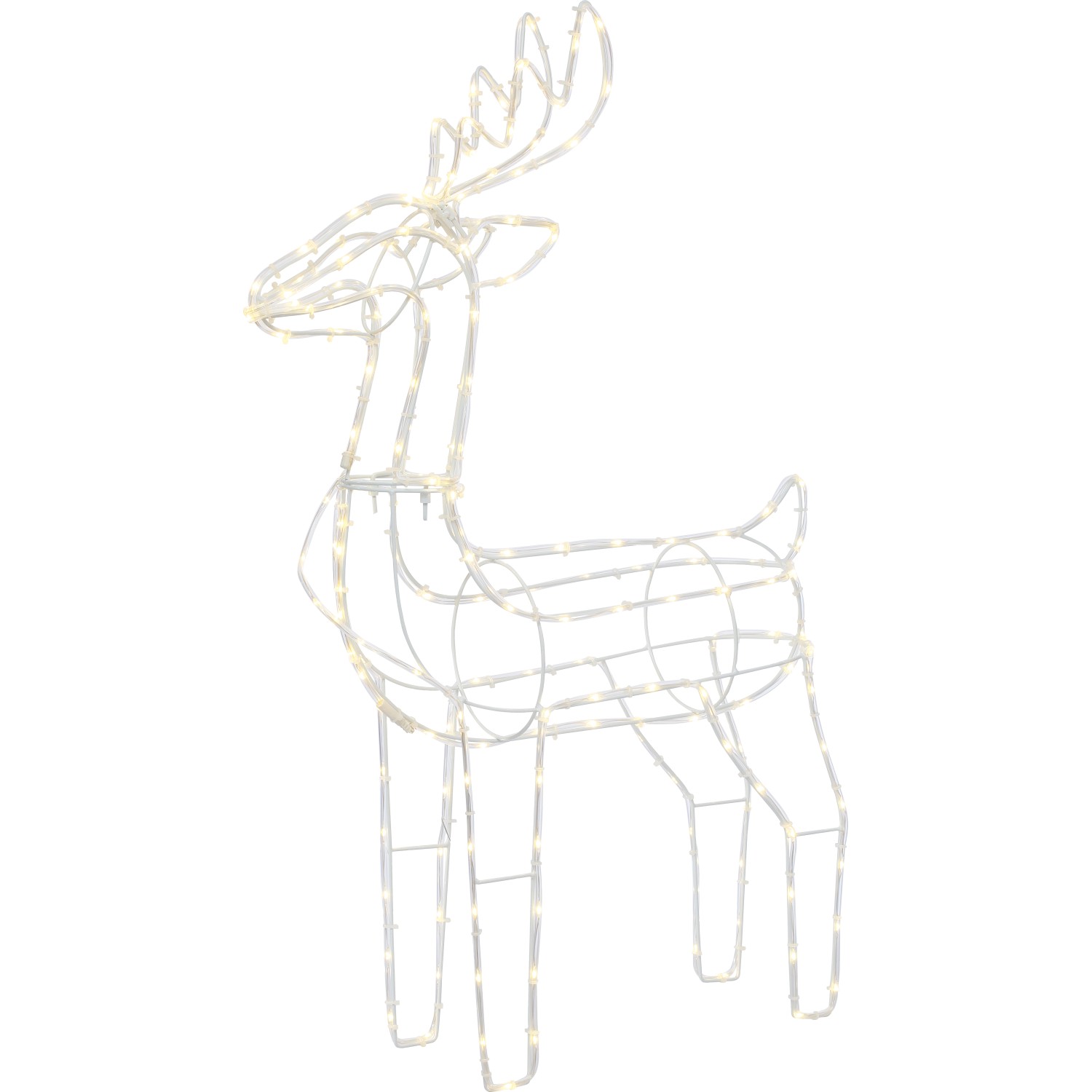 LED vánoční dekorace sob, transparentní, 75 x 52 x 14 cm