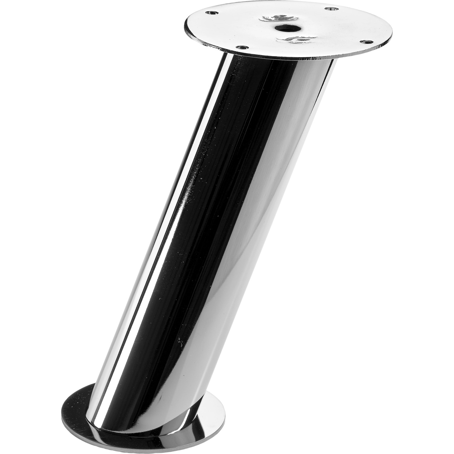 Hettich Pultová konzola kulatá 165 mm x průměr 40 mm chromovaná ocel, 2 ks