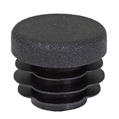 Záslepka s lamelami pro kruhové trubky černá průměr 20 mm