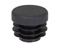 Záslepka s lamelami pro kruhové trubky černá průměr 20 mm