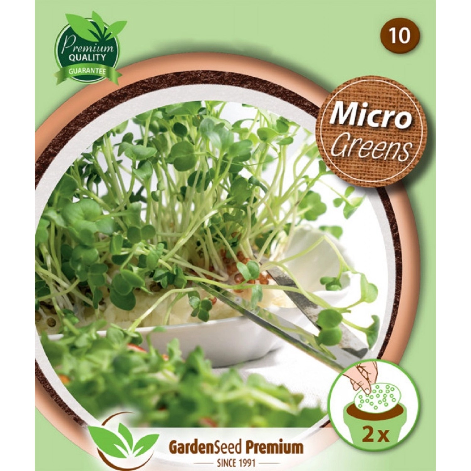 GardenSeed Premium Semínka MicroGreens Ředkvička