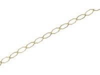 LUX-TOOLS Řetěz dlouhočlánkový 4-hranný pomosazený 2,2 x 2,2 mm - metráž