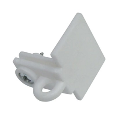 Schöner Wohnen Koncová krytka pro záclonovou tyč Emilia plastová bílá 2 ks