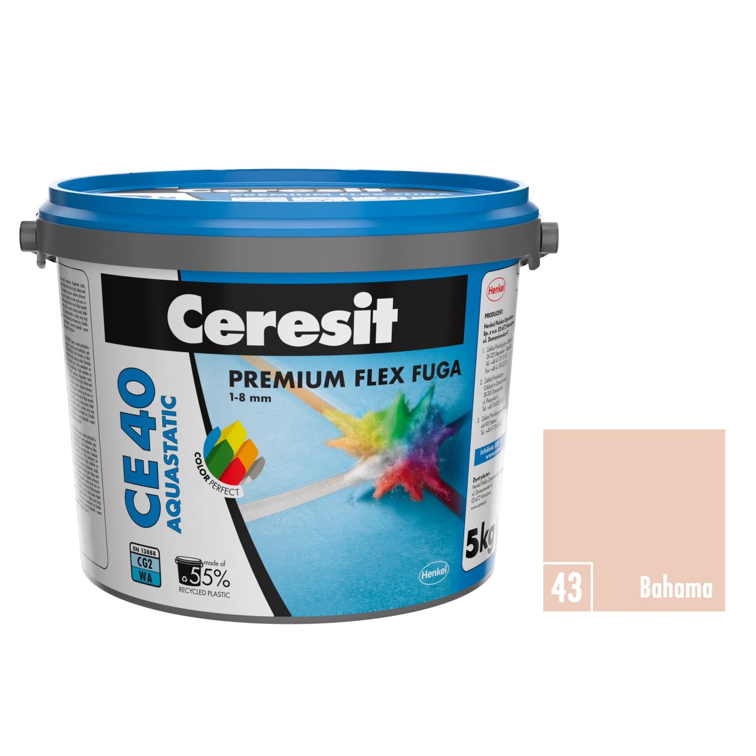 Ceresit Flexibilní spárovací hmota CE 40 Aquastatic Bahama, 5 kg