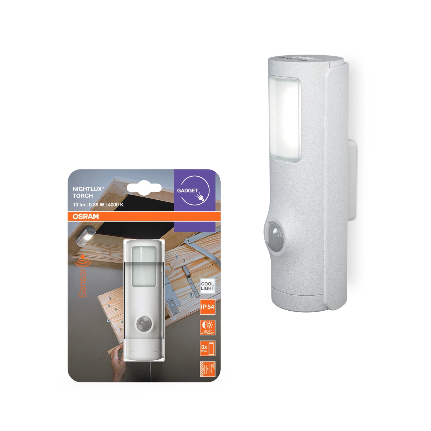 Osram Bateriové LED noční světlo Nightlux TORCH White 0,35W 10m 4000K