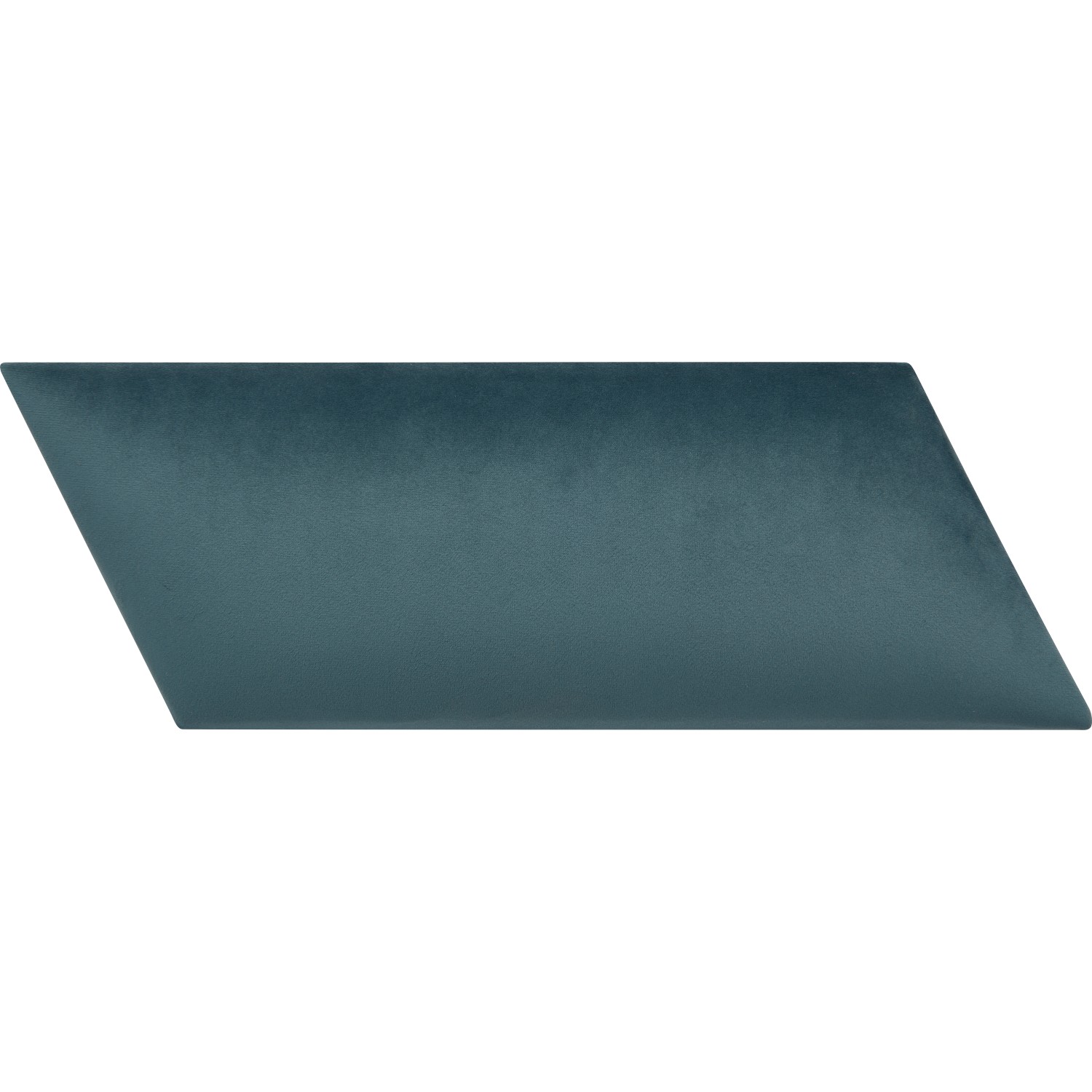 Nástěnný polstr Diamant pravý 30 cm x 15 cm barva petroleje sametový