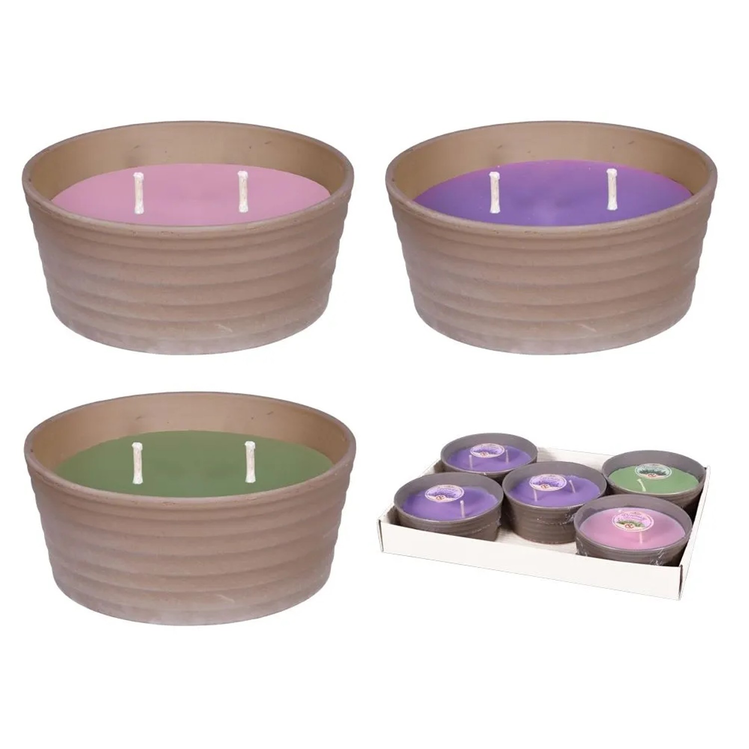 NOHEL GARDEN Svíčka Levandule+Rozmarýn+Eukalyptus Sirius mix pr.16x7cm,420g, 1ks