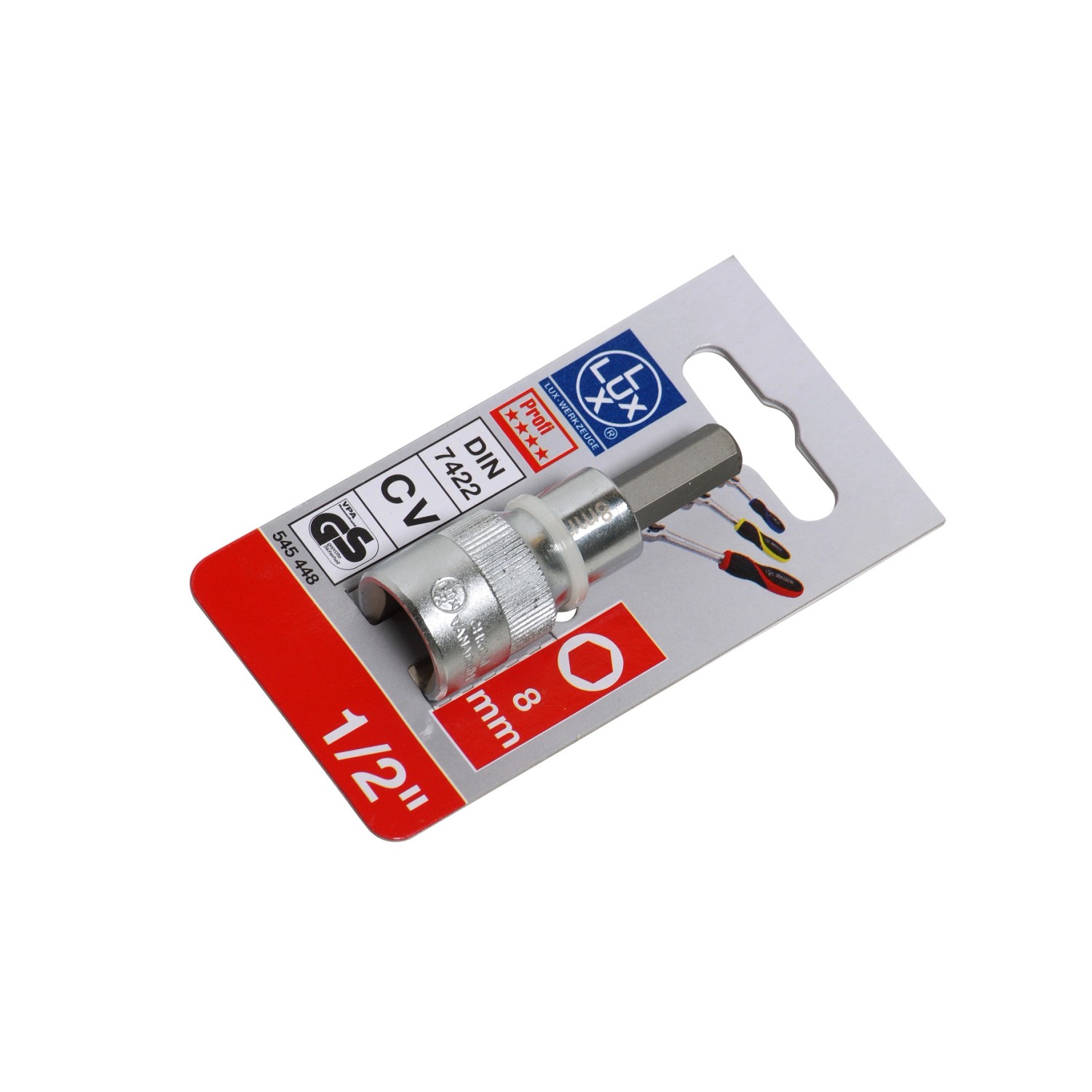 LUX Nástrčný klíč s bitem Hex Comfort, 8 mm