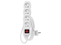 EMOS Prodlužovací kabel s vypínačem bílý, 4 zásuvky, max. 16 A/3680 W, 2 m