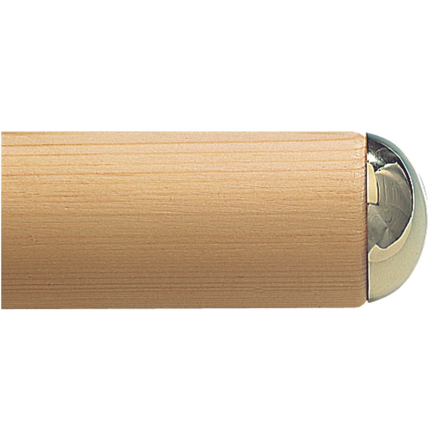 Koncové krytky leštěná mosaz, 2 ks