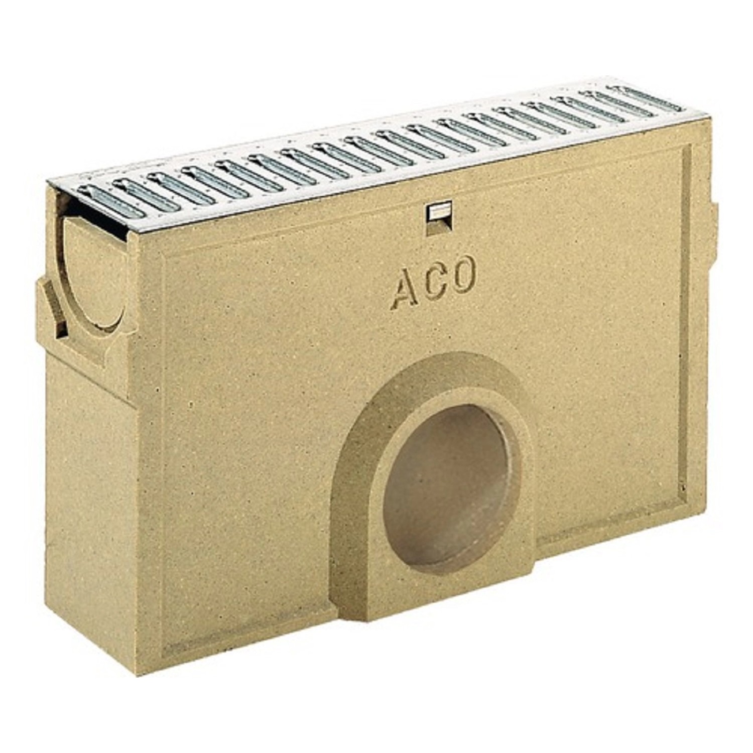 ACO Odtoková vpusť Self Euroline vč. kalového koše, pozink.můstkový rošt, 0,5 m