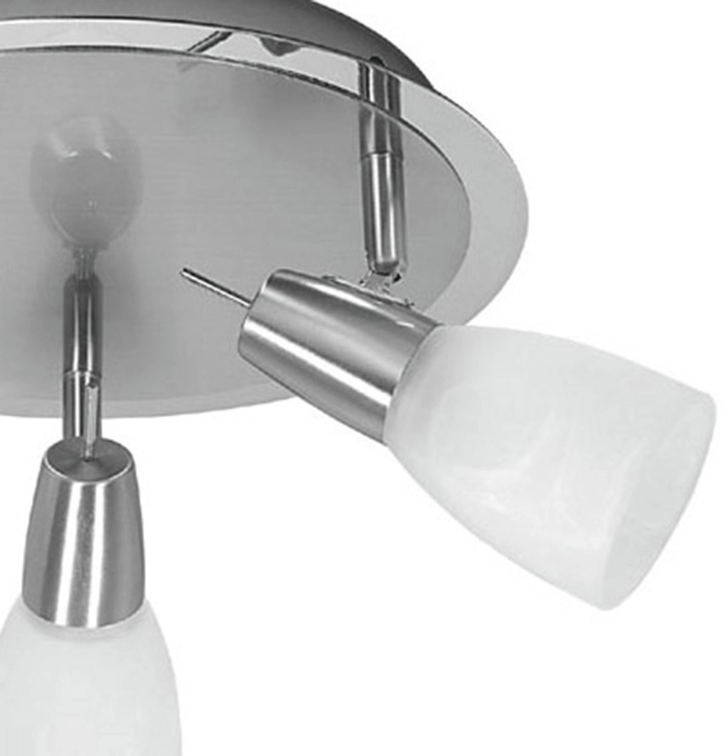 Leuchten Direkt Stropní LED svítidlo Julia 3bodové, chrom/bílá, pr. 27