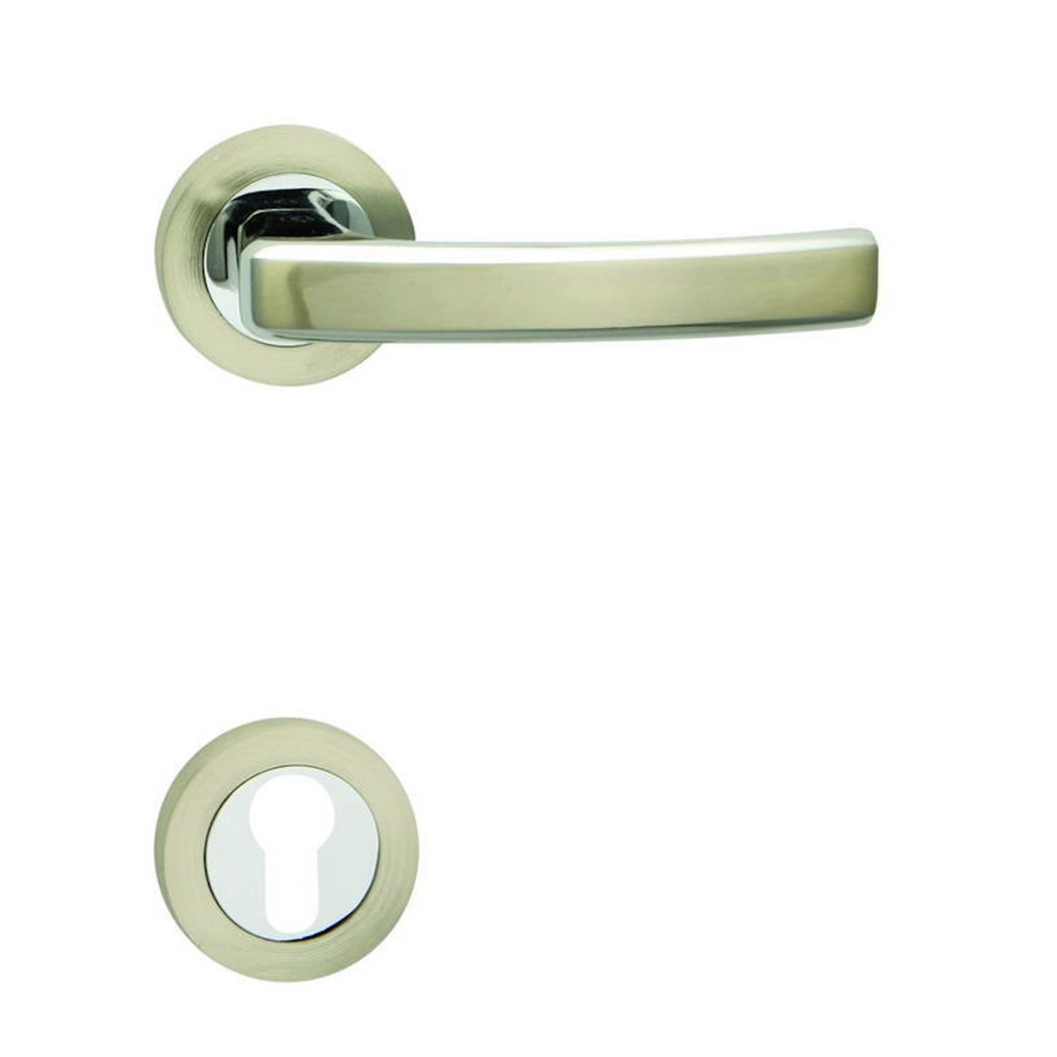 Cobra Rozetové dveřní kování Gabri-R PZ, chrom lesklý/nikl matný