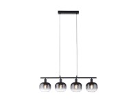 Just Light Závěsné svítidlo Zea 4bodové, černá, 68 x 120 cm Just Light Závěsné svítidlo Zea 4bodové, černá, 68 x 120 cm