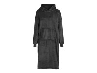 Mica Decorations Dlouhá pončo mikina s kapucí, antracitová, UNI velikost Mica Decorations Dlouhá pončo mikina s kapucí, antracitová, UNI velikost