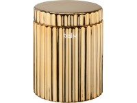 baliv Kosmetická dóza, zlatá barva, keramická, 11 x 8,5 cm