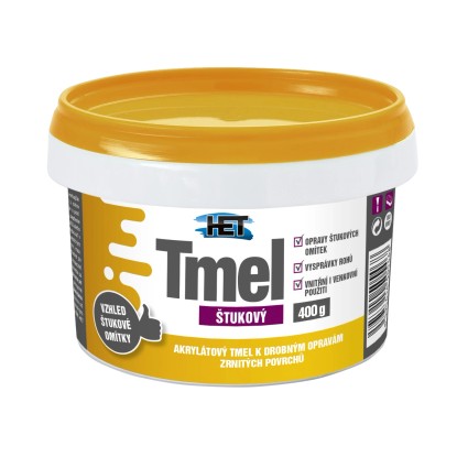 HET Štukový tmel na vnitřní a venkovní omítky, 400 g