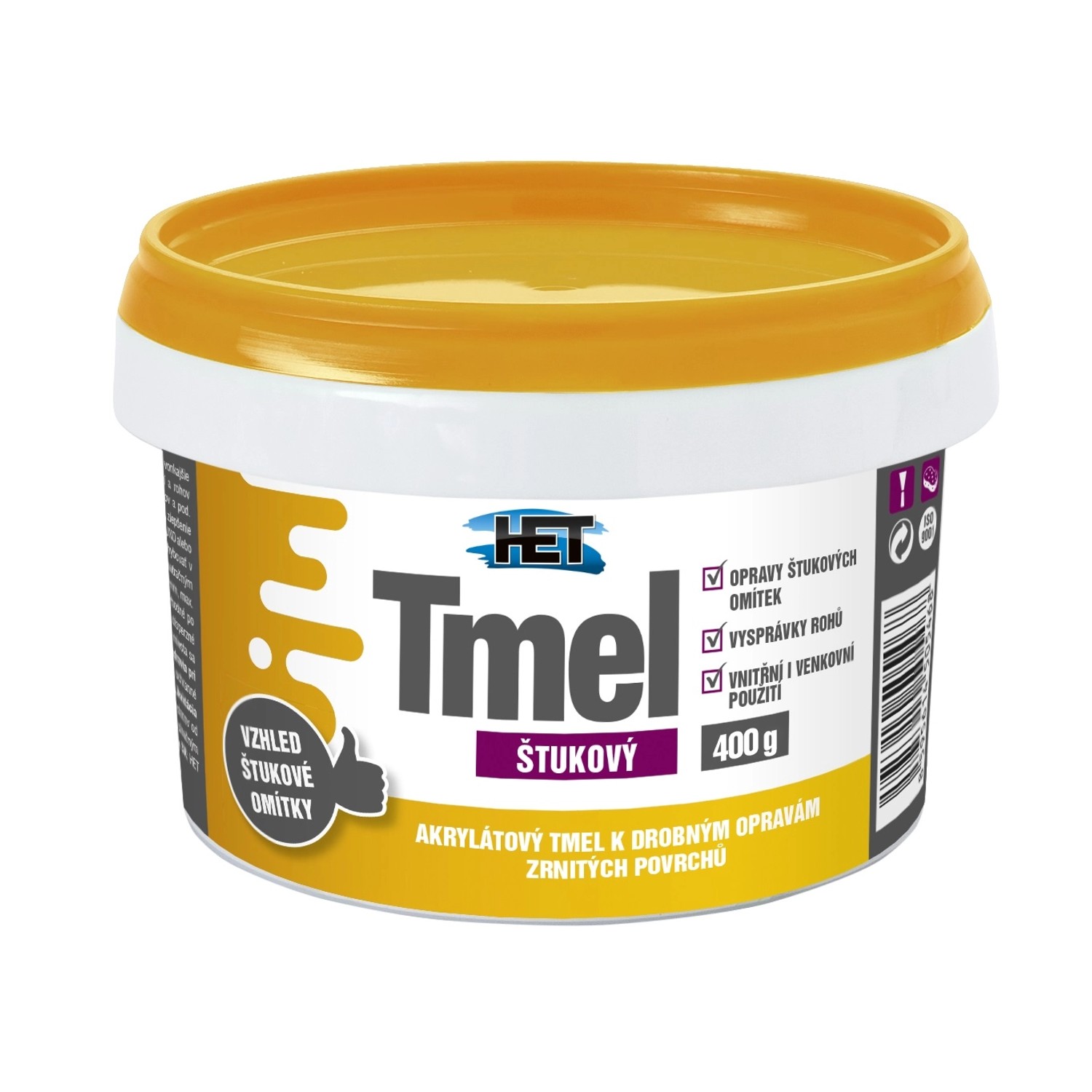 Het Štukový tmel na vnitřní a venkovní omítky 400 g