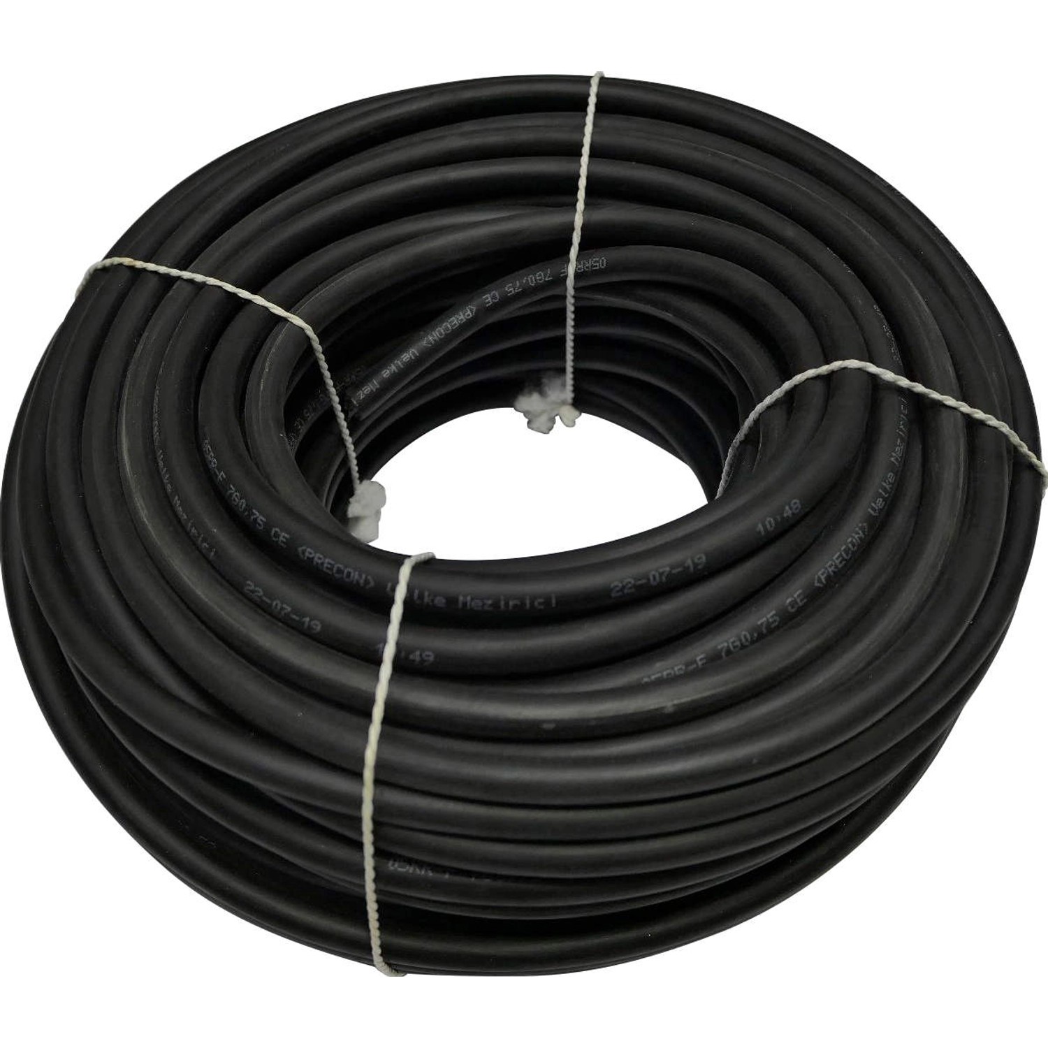 Gumový kabel H0RR-F, 7G černý, 7 x 0,75 mm - metráž