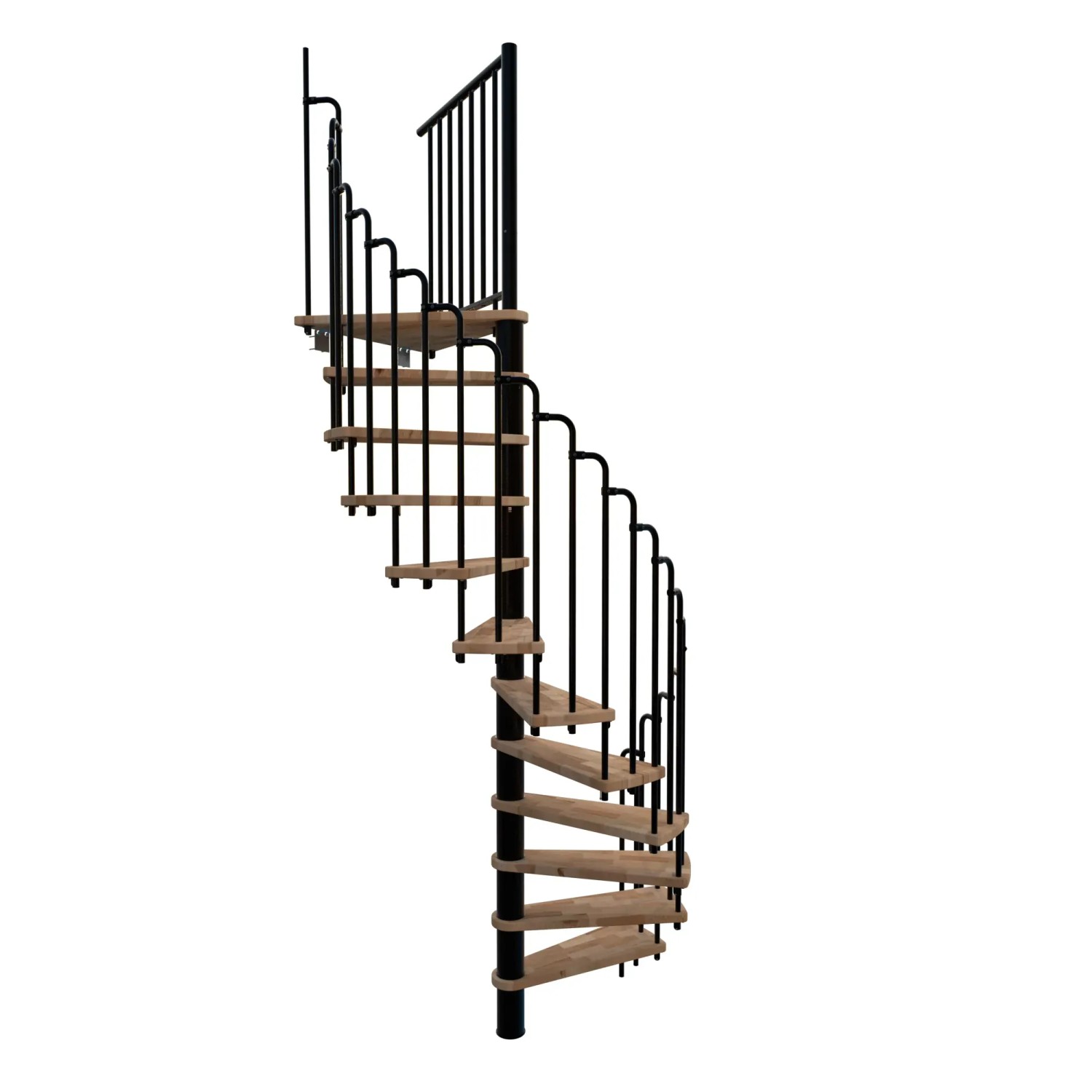 Minka STAIRS Kombinované točité schodiště Paris buk/černá pr. 140 cm