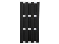 GroJa Hotový plot bez sloupků, antracitová/hliník, 84,3 x 180 cm