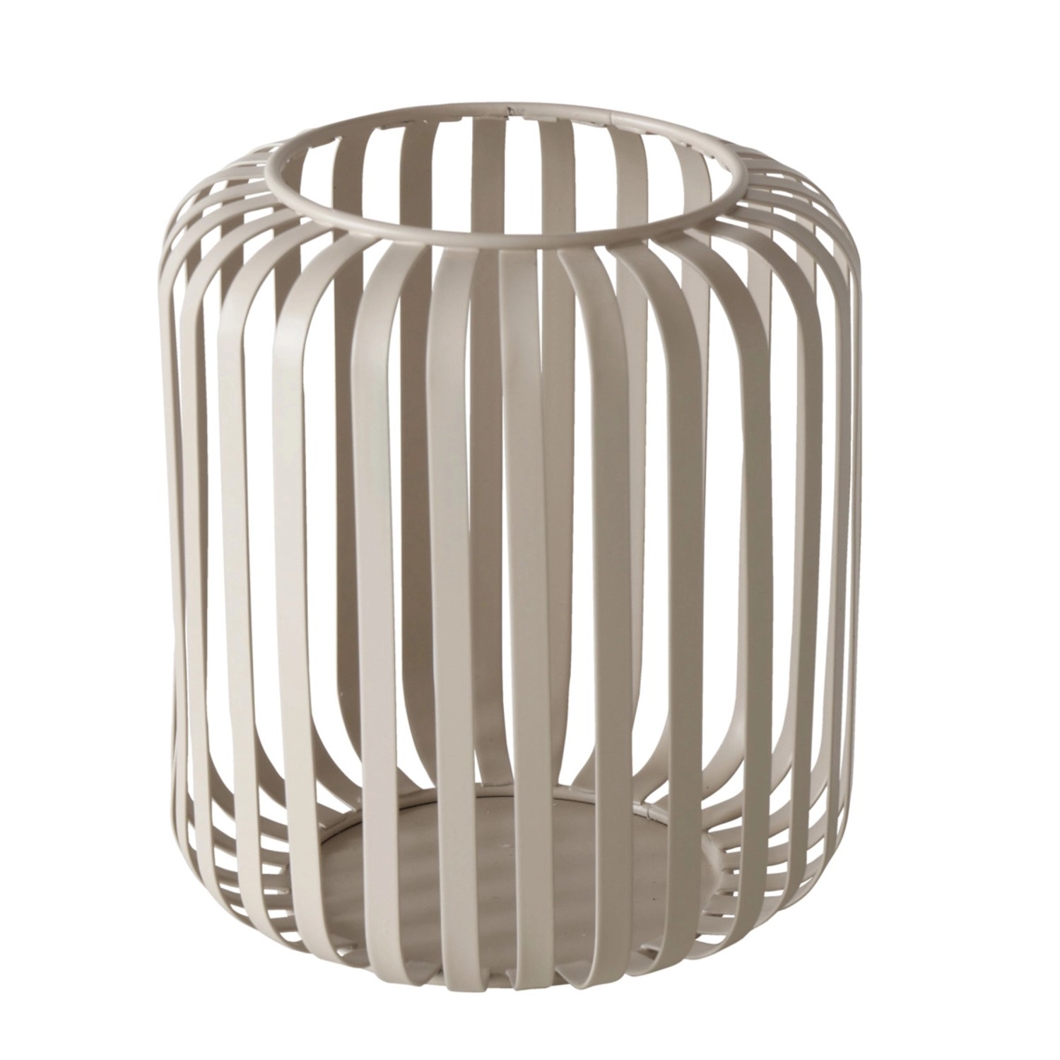 Boltze Home Kovová lucerna VIKI, béžová, 15 cm béžová