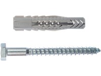 Fischer Univerzální hmoždinka UX 10 x 60 S K NV se šrouby, 4 ks