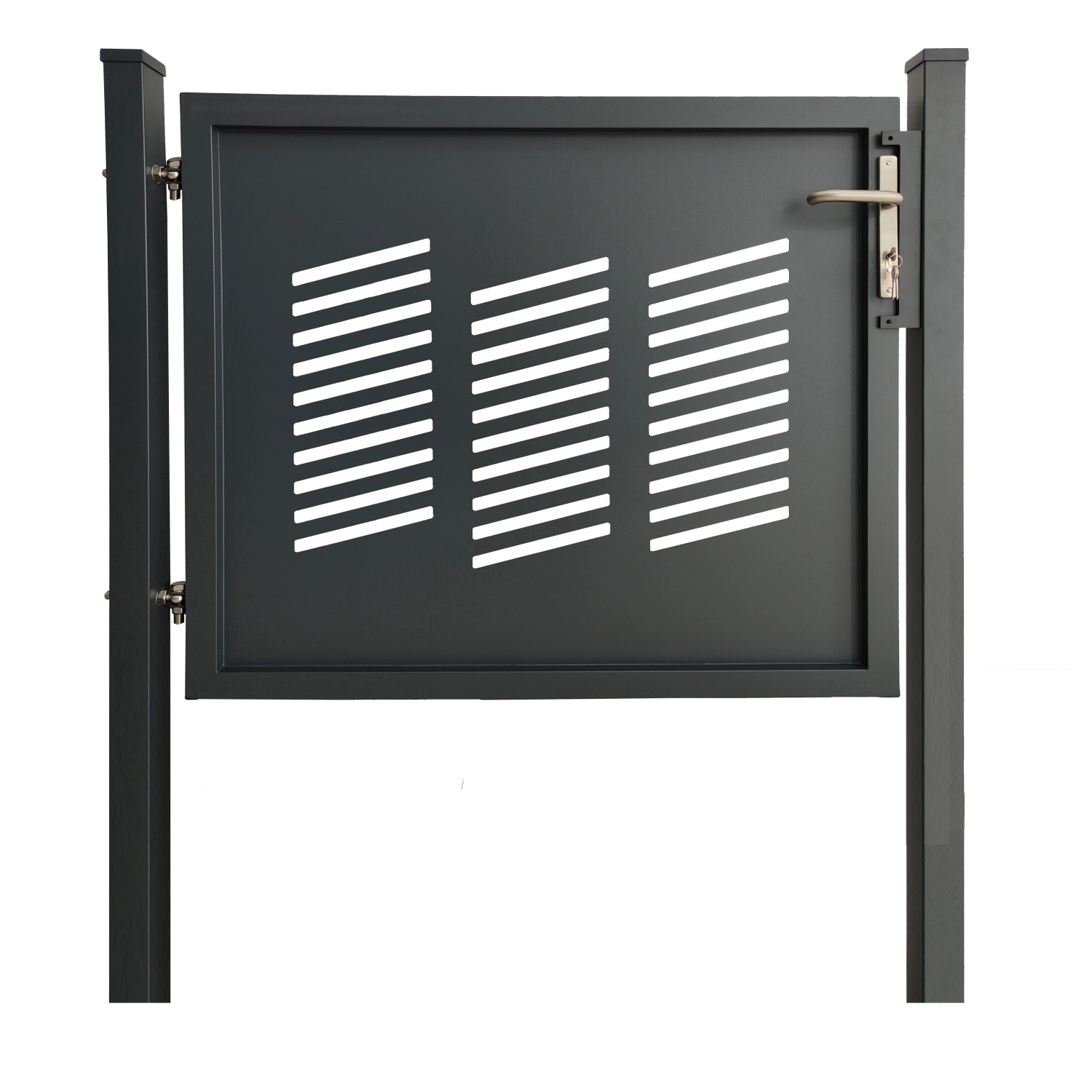 Floraworld Dekor. jednokřídlá branka Stockholm k zabet. antracit 120 x 100 cm