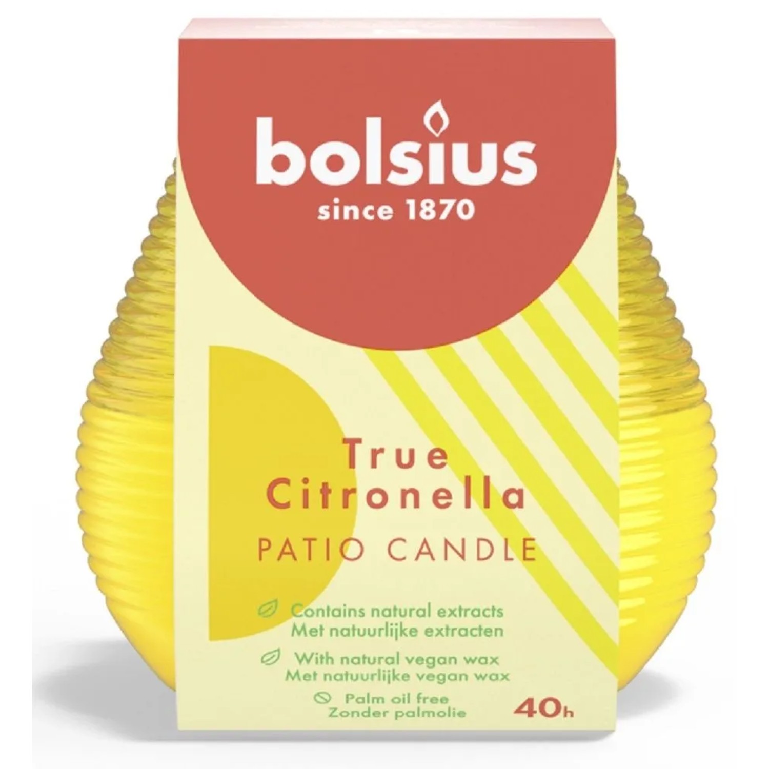 Bolsius Svíčka True Citronella pr. 9,1 x 9,4 cm