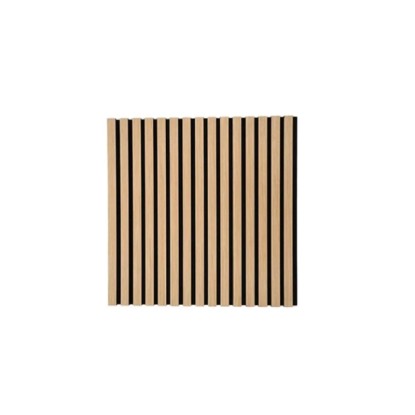 ASKO Designový akustický panel, dub bělený, černá plsť, 18 x 600 x 2400 mm