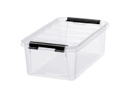 SmartStore Skladovací box Classic s víkem, transparentní, 19 x 30 x 11 cm, 4 l