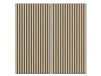 Denpanels Akustický panel WOOD Jasan černá MDF černá plsť 119,8 x 60 x 2 cm Denpanels Akustický panel WOOD Jasan černá MDF černá plsť 119,8 x 60 x 2 cm