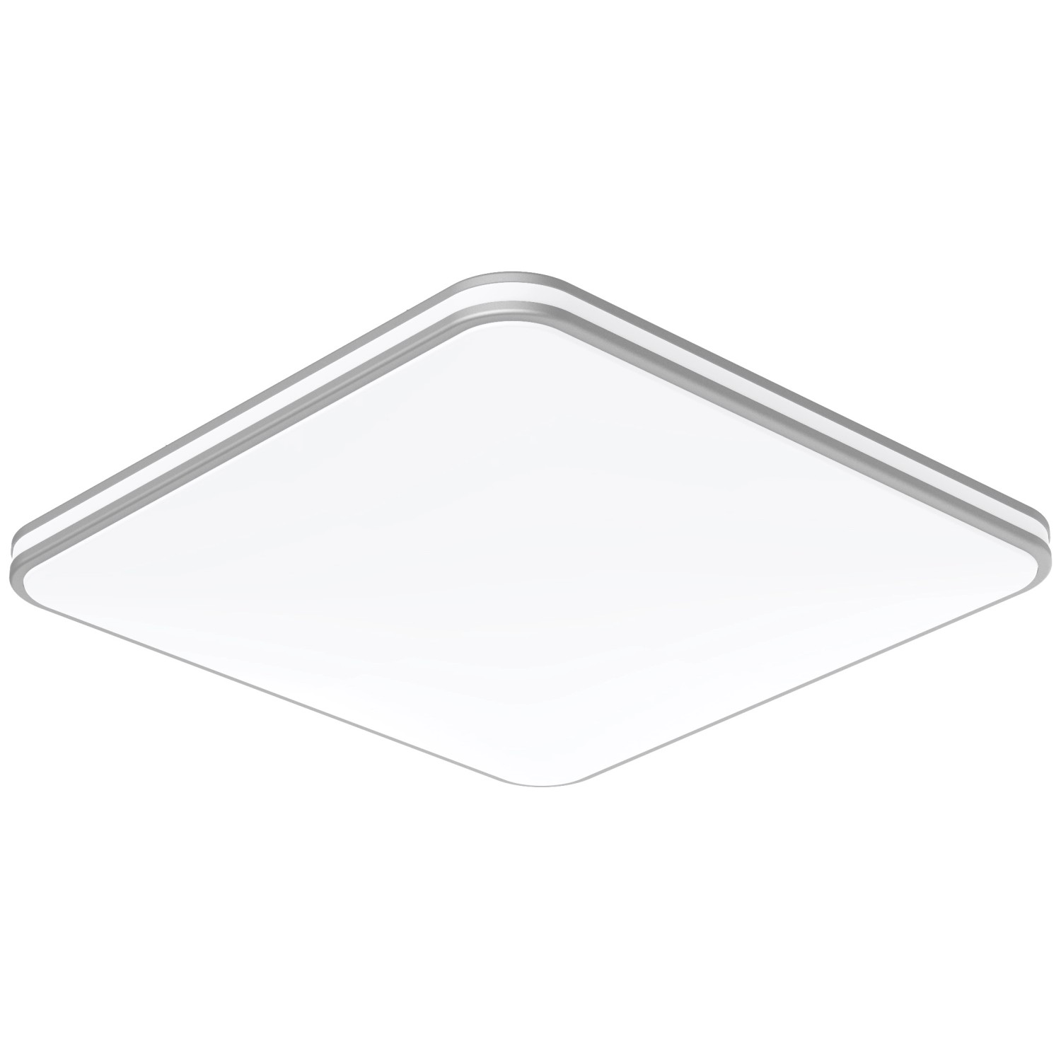 LED svítidlo s ovladačem RETRO NEW 55W 5850lm 3000-6500K IP44 chrom 53 x 53 cm