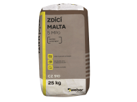 Weber Saint-Gobain Zdící malta 5 MPa CZ910 25 kg Weber Saint-Gobain Zdící malta 5 MPa CZ910 25 kg